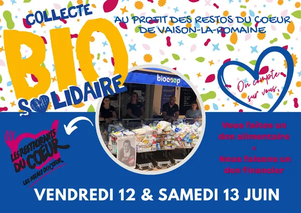 LA GRANDE COLLECTE BIO SOLIDAIRE est de retour !