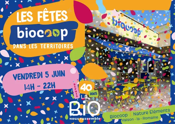 Invitation à la Célébration des 40 Ans de Biocoop 🎉 Invitation à la Célébration des 40 Ans de Biocoop 🎉