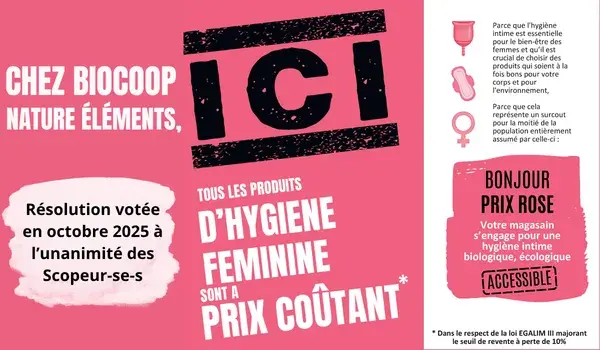 Engagement : Vente à Prix Coûtant des Produits d’Hygiène Féminine